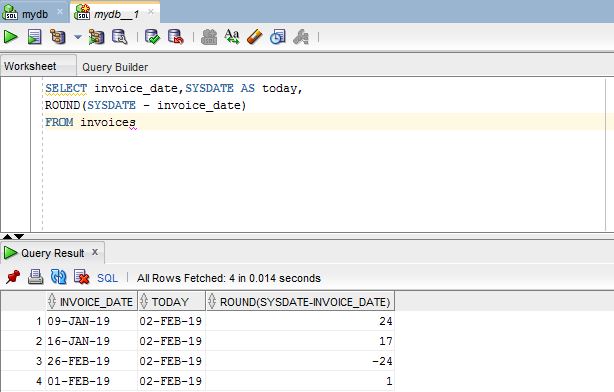 Create tables and use SELECT query using SQL Developer