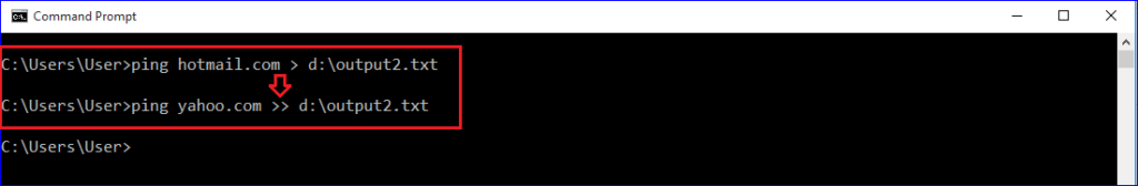 How To Save Or Redirect Output From Windows Command Prompt To A Text File