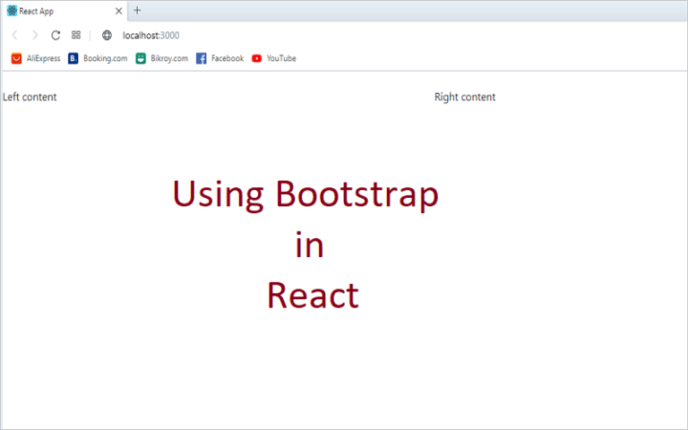 How To Install Bootstrap In Reactjs